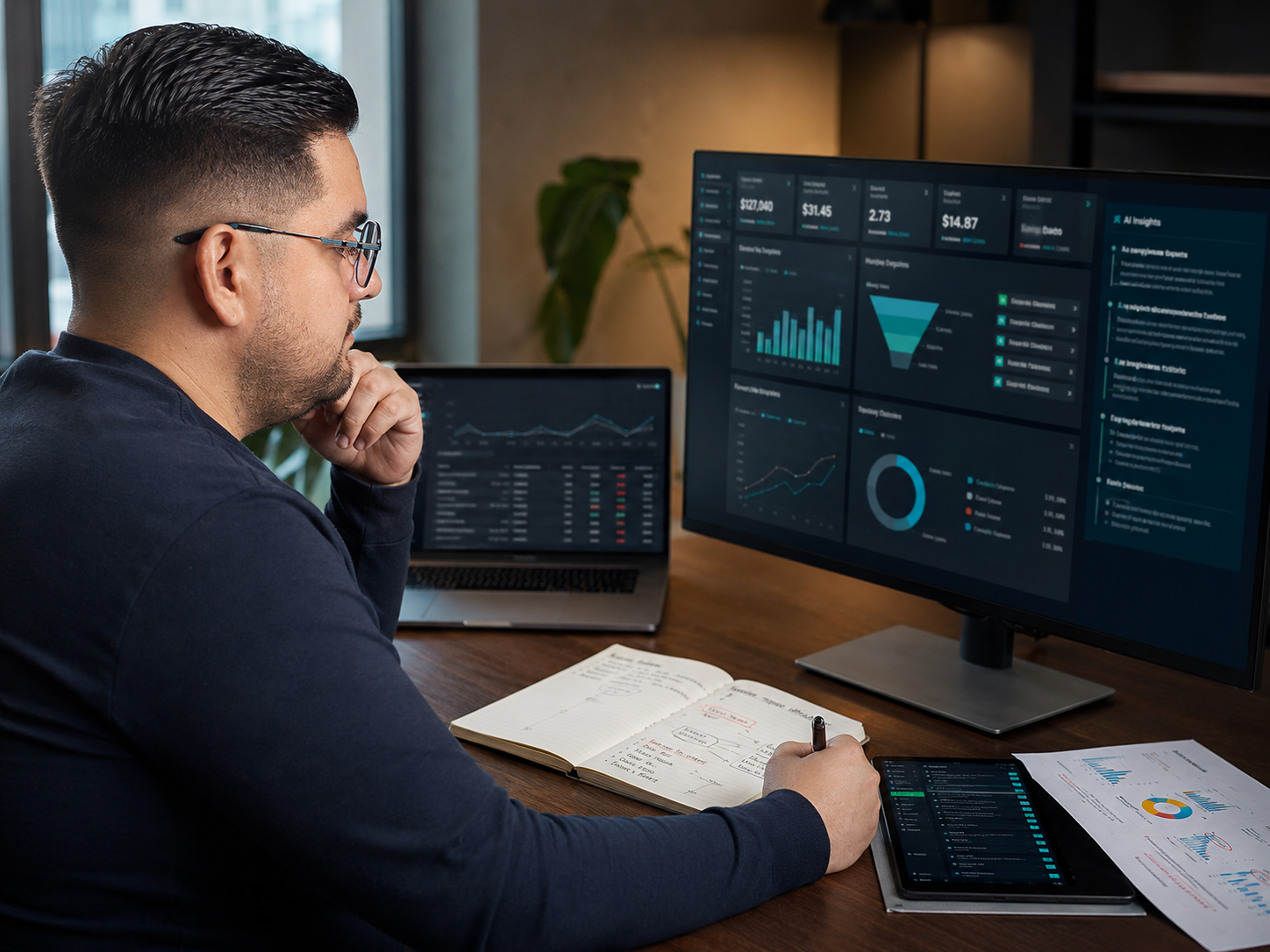 Análisis de dashboard de métricas con AI Insights para auditoría de campañas